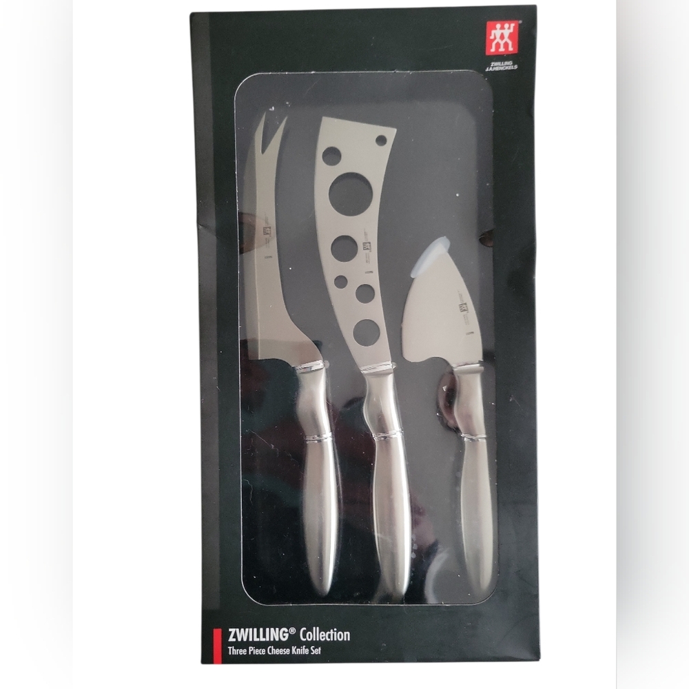 Zwilling Three Piece Cheese Knife Set Stainless Steel